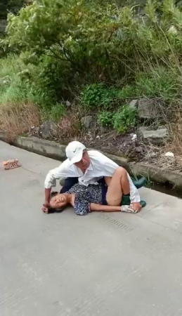 Dude Tries To Rape A Woman On The Road