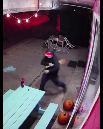 Unidentified Man Threw A Molotov Cocktail At A Doughnut Shop