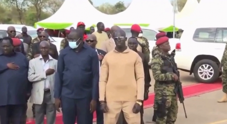President Of South Sudan Pissed Himself During The Ceremony