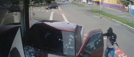 An Assassin Riddled A Car With Bullets At Point-blank Range