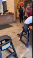 Women Fighting In A Fast-food Restaurant