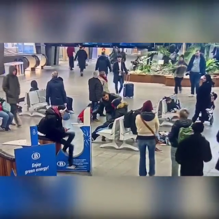 Knife Attack At Brussels Airport