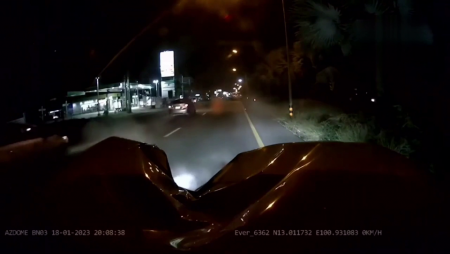A Car At 50 Mph Hit A Man On A Night Road