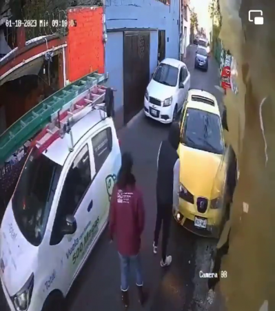 Driver Lost Consciousness And Hit A Woman On A Narrow Street