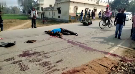 A Biker Fell In Front Of A Car And Lost His Head
