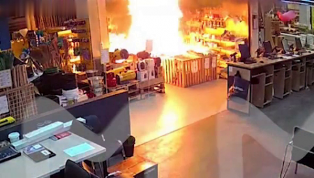 Store Clerk Set Himself On Fire At Work