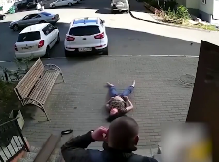 Suicide Woman Landing. Russia