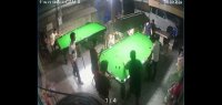 Dude got hit in the head with an ax while playing snooker