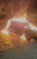 Dude Pours Gasoline On Man's Car And Lights It On Fire For Allegedly Smashing His Girl. Russia