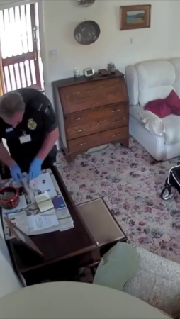 A Paramedic Was Caught On A Camera Pocketing £60 From A 94-year-old Woman's Home Moments After She Collapsed And Died. UK