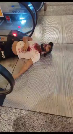 A Man Was Shot Dead On The Escalator At The Taquara Plaza Shopping Center. Brazil
