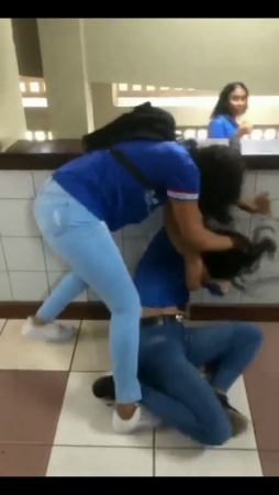 School Bathroom Fight Breaks Out In Brazil