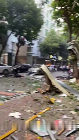 At Least One Person Died In A Gas Explosion In A Restaurant. China