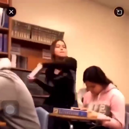 Hitting A Book In The Face - A Fight Between Two Students