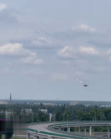 PMC  Wagner  Trying To Shoot Down A KA-50  "Alligator"  Helicopter Of The Ministry Of Defense Of Russia With An Anti-aircraft Missile  "Needle"