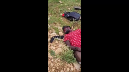 People In Military Uniforms Beheaded The Corpse Of A Man And Took His Head With Them