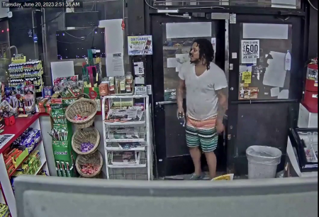 Crazy Man Set Fire To Gas Station Store