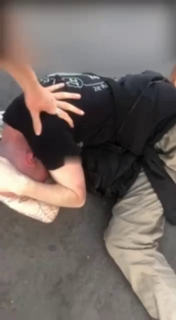 A Couple Of Men Beat Up A Ukrainian Nationalist. France