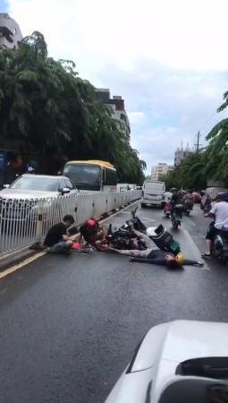 The Motorcyclist Involved In The Accident Died In Agony, Several Were Injured