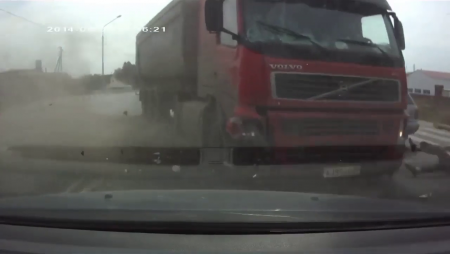 A Truck Hit A Group Of Immigrants Crossing The Road. Russia