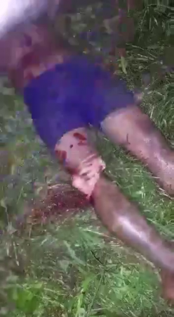 A Couple Of Butchers In The Forest Chopped Off A Man's Head And Legs With An Ax