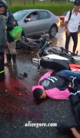 Two Motorcycles Collided With Each Other, Both Motorcyclists Were Killed