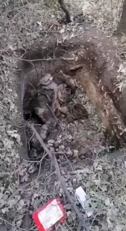 Russian Soldiers On The Captured Positions Of The Ukrainian Army