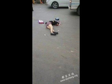 One Truck Pushed The Woman Onto The Pavement, Another Ran Over Her Head