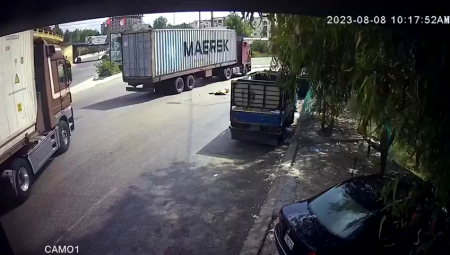 Inattentive Motorcyclist Fell Under The Wheels Of A Truck