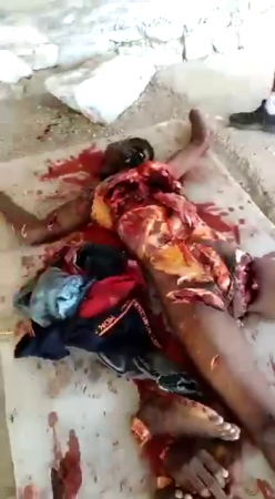 The Man Was Gutted And Cut Into Pieces. Niger
