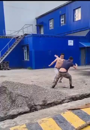 A Fight Between Two Drunk Russians