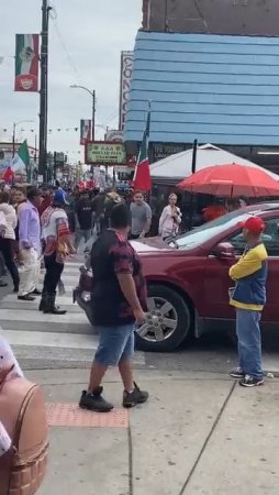 During The Mexican Parade, A Man Pulls Out A Macheti And Starts Attacking People With It