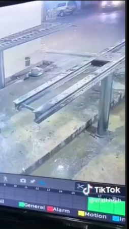 A Metal Structure Collapsed On A Worker As He Was Cleaning Underneath It