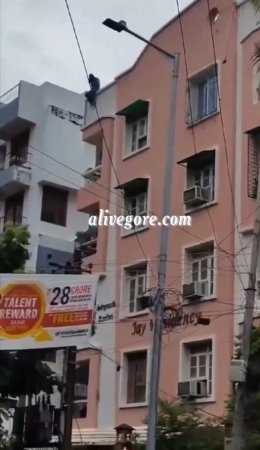 Dude Jumped From A 5Th Floor Roof. India