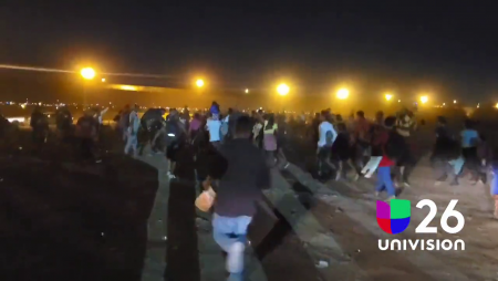 Footage Has Been Released Of Migrants Wreaking Havoc At The Southern Border Last Night Near El Paso