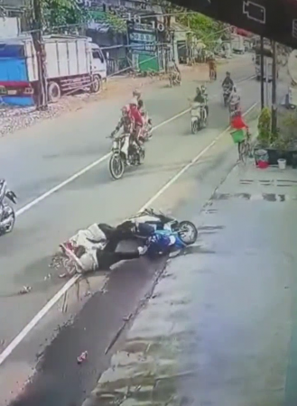 The Skulls Of Two Motorcyclists Burst Like Nuts After A Truck Drove Over Them