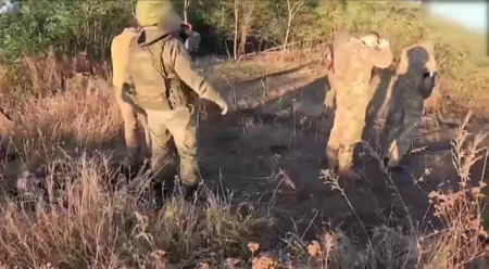 A Group Of 17 Ukrainian Soldiers Surrendered Near Donetsk
