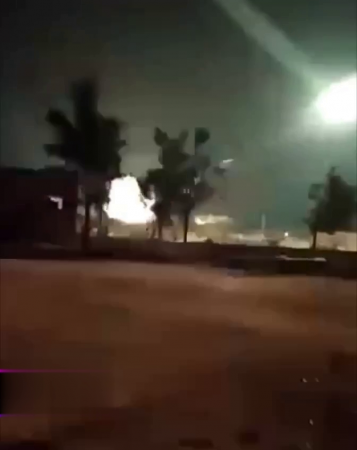 Footage Of A Hamas Rocket Attack On Ashkelon
