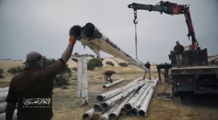 Hamas Published Footage Of The Process Of Making Rockets From Water Pipes
