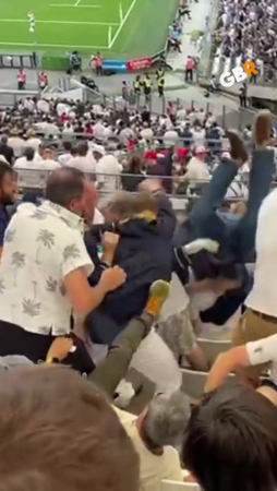 Unsavoury Scenes At Stade Velodrome As Several England Fans Are Removed For Fighting
