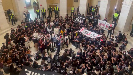 Pro-Palestinian Protesters Break Into The US Capitol Building