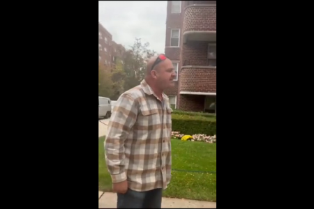 New Yorkers Confront A Man Ripping Down Flyers For Israelis Taken Hostage By Hamas