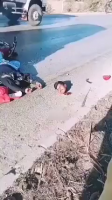Biker Lost His Head As A Result Of An Accident