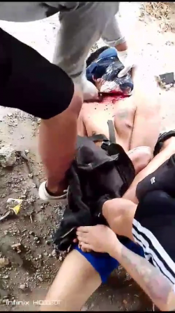 Tied Up Dude Gets His Throat Cut With A Kitchen Knife. Ecuador