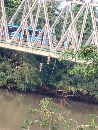 Two Bodies With Signs Of Violent Death Are Found Hanging On A Bridge. Ecuador