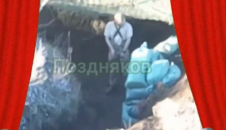 Ukrainian Soldier Decided To Jerk Off In A Trench But A Russian Drone Flew In