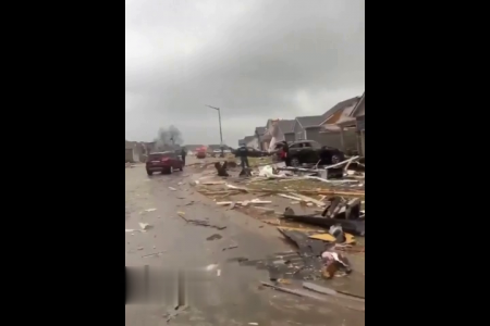 Destructive Tornado In Tennessee. USA
