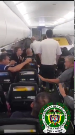 One Of The Passengers On A Plane Flying To Miami Insulted Passengers. Colombia