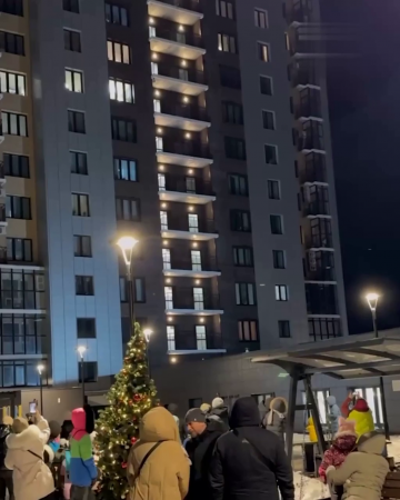 Santa Claus Fell From The 24th Floor. Chelyabinsk, Russia
