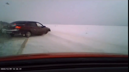 Two People Died In The Camry Due To Poor Visibility And An Idiot Driver. Russia